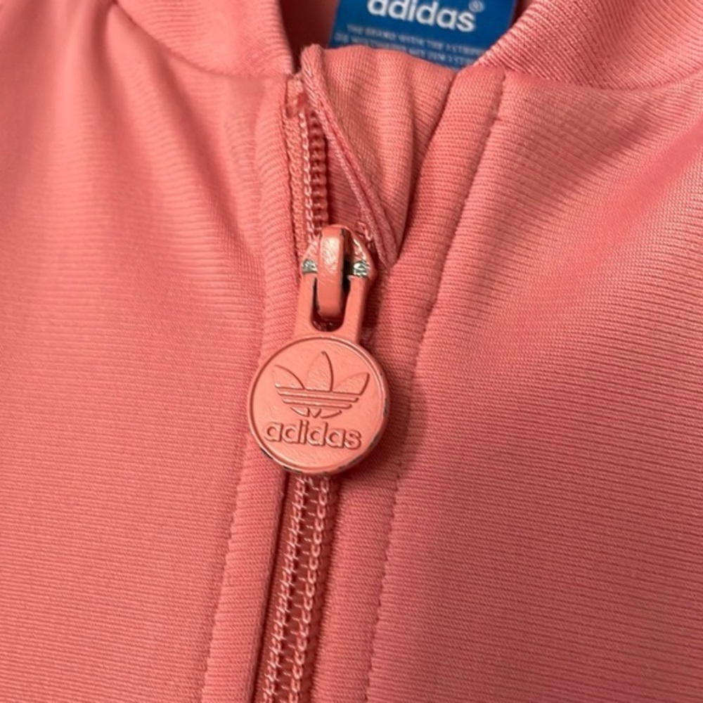 Adidas peachy pink track jacket womens - Picture 2 of 13